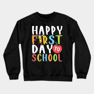 Welcome Back To School First Day Of School Students Teachers Crewneck Sweatshirt